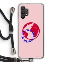 Run The World: Samsung Galaxy A32 5G Transparant Hoesje met koord