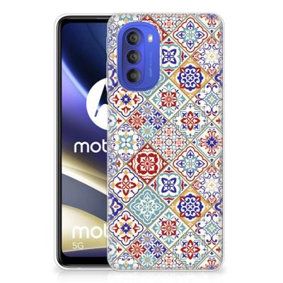 Motorola Moto G51 5G | TPU | Siliconen hoesje | Tiles Color Motorola Moto G51 5G | TPU | Siliconen hoesje | Tiles Color