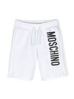 Moschino Kids short de sport à logo imprimé - Blanc - thumbnail