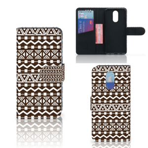 LG Q7 Telefoon Hoesje Aztec Brown