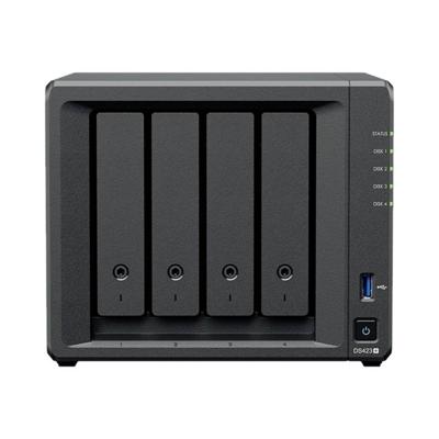 Synology DiskStation DS423+ NAS-serverbehuizing 0 GB 4 Bay 2x M.2 slot, 2x USB 3.2 Gen 1 hub (USB 3.0), RAID-geschikt, Aan/uit-schakelaar DS423+