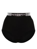 Patrizia Pepe culotte à ornements en cristal - Noir - thumbnail