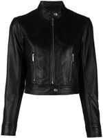 Michael Michael Kors veste de moto crop - Noir