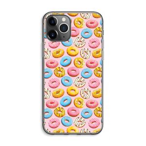 Pink donuts: iPhone 11 Pro Max Transparant Hoesje