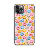 Pink donuts: iPhone 11 Pro Max Transparant Hoesje