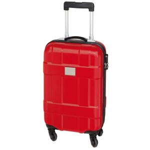 Cabine handbagage reis trolley koffer - met zwenkwielen - 55 x 35 x 20 cm - rood