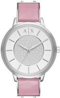 Horlogeband Armani Exchange AX5313 Leder Roze 16mm