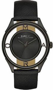 Horlogeband Marc by Marc Jacobs MBM1379 Leder Zwart 18mm