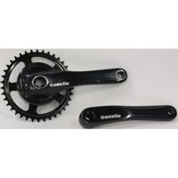 Gazelle Crankstel lh 38t zwart gesloten kettingkast