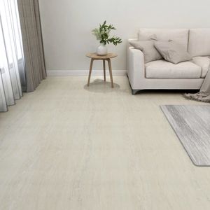 VidaXL Vloerplanken zelfklevend 55 st 5,11 m² pvc crème