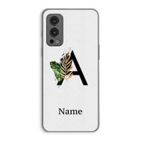 Charcoal Flora: OnePlus Nord 2 5G Transparant Hoesje
