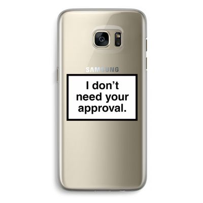 Don't need approval: Samsung Galaxy S7 Edge Transparant Hoesje