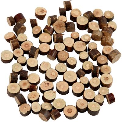 Creativ Company Houtmix, d 7-10 mm, dikte 4-5 mm, 230 gr/ 1 doos