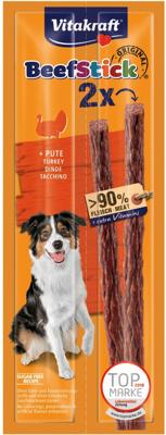 VITAKRAFT Beef Stick with turkey - hondensnack - 2x12 g