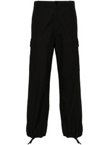 Kenzo pantalon en coton à poches cargo - Noir