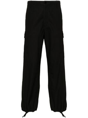 Kenzo pantalon en coton à poches cargo - Noir
