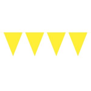 Geel kleurige vlaggenlijn XL 10 meter