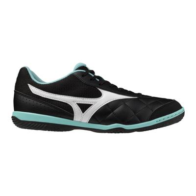 Mizuno Morelia Sala Club Zaalvoetbalschoenen (IN) Zwart Wit Turquoise