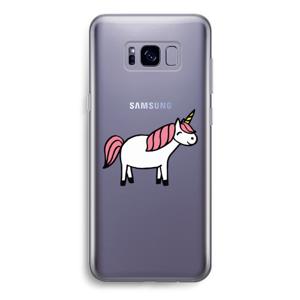 Eenhoorn: Samsung Galaxy S8 Transparant Hoesje