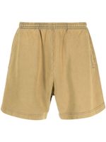 Acne Studios short de sport à logo appliqué - Tons neutres - thumbnail