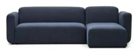 Kave Home Loungebank 'Neom' Links/Rechts, kleur Donkerblauw