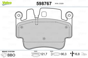 Valeo Remblokset 598767