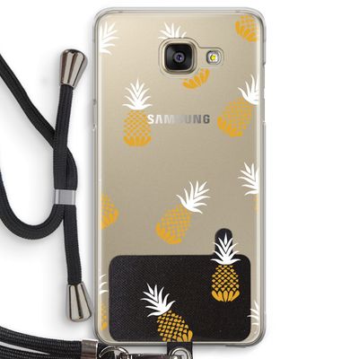 Ananasjes: Samsung Galaxy A5 (2016) Transparant Hoesje met koord