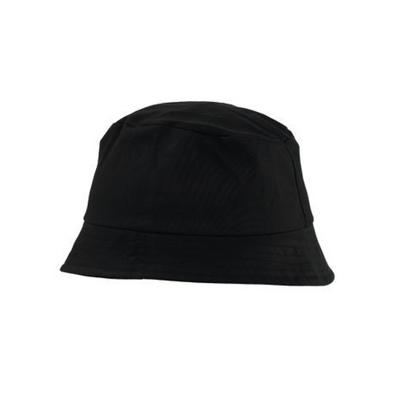 Vissershoedje/zonnehoedje - zwart - bucket hat - one size - voor volwassenen