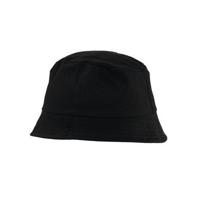 Vissershoedje/zonnehoedje - zwart - bucket hat - one size - voor volwassenen
