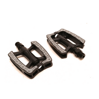 Falkx xero pedalen 9/16". kunststof huis, anti-slip, zwart.