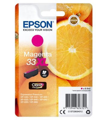 Epson Singlepack Magenta 33XL Claria Premium inkt