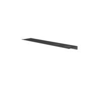 Hotbath &MORE Planchet - 60cm - inclusief bevestigings rails - 2 uitsparingen - voor zeepdispenser of beker - Geborsteld zwart PVD SH060H2MBP