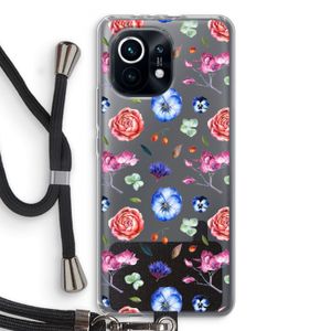 Bloemetjes: Xiaomi Mi 11 Transparant Hoesje met koord