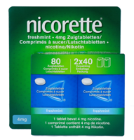 Nicorette Freshmint Zuigtabletten 4mg Nicorette Freshmint Zuigtabletten 4mg