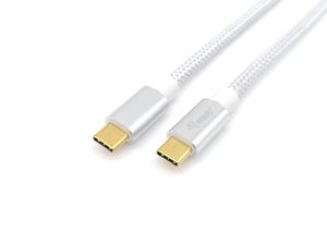 Equip 128356 USB-kabel 1 m USB 3.2 Gen 2 (3.1 Gen 2) USB C Zilver, Wit