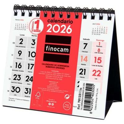 Tafelkalender Finocam Papier 11 x 11 cm 2026