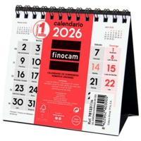 Tafelkalender Finocam Papier 11 x 11 cm 2026