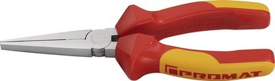 Promat Langbektang | totale lengte 160 mm | tang verchroomd lang, plat | VDE meercomponenten mantels - 4000810271 4000810271