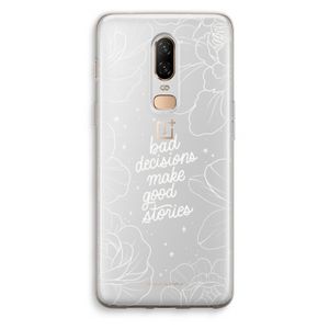 Good stories: OnePlus 6 Transparant Hoesje