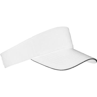 Zonneklep Sunvisor petje - wit - katoen - klittenbandsluiting - voor volwassenen