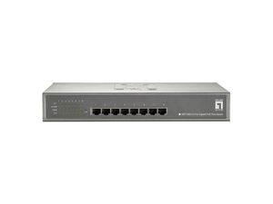 LevelOne GEP-0822 netwerk-switch Gigabit Ethernet (10/100/1000) Power over Ethernet (PoE) Grijs