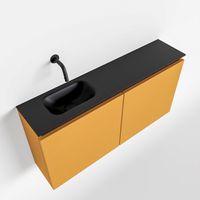 Toiletmeubel Mondiaz Ture | 100 cm | Meubelkleur Ocher | Eden wastafel Urban Links | Zonder kraangat