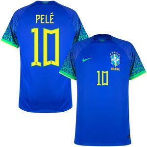 Brazilië Shirt Uit 2022-2023 + Pelé 10
