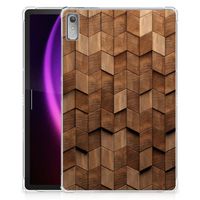 Silicone Tablet Hoes voor Lenovo Tab P11 Gen 2 Wooden Cubes