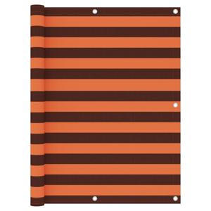 VidaXL Balkonscherm 120x400 cm oxford stof oranje en bruin