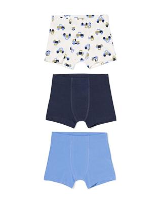 HEMA Jongensboxers auto's - 3 stuks wit (wit)