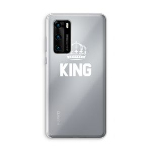 King zwart: Huawei P40 Transparant Hoesje