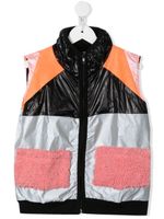 WAUW CAPOW by BANGBANG gilet Hello Hiking à design colour block - Noir