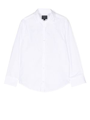 Fay Kids chemise à boutonnière - Blanc