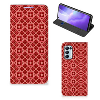 OPPO Find X3 Lite Hoesje met Magneet Batik Rood